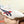 PRA SNEAKER IN WHITE CALFSKIN WITH NAVY BLUE AND RED STRIPED