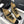 CC Short Boots 45mm In Light Yellow Mix Black Quilted Lambskin And Glossy Cowhide 950039