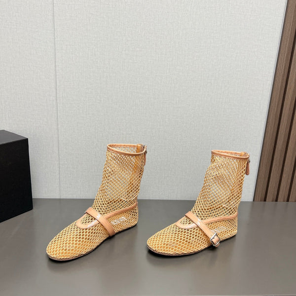 STIVALI BASSI ALAIA IN RETE BEIGE