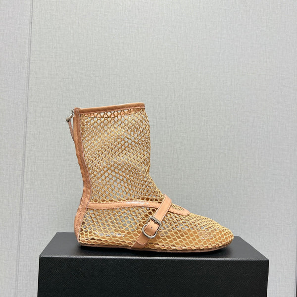 STIVALI BASSI ALAIA IN RETE BEIGE