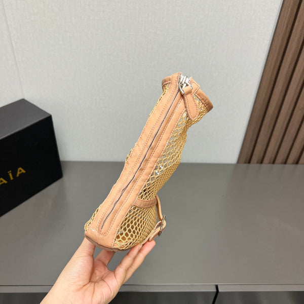 STIVALI BASSI ALAIA IN RETE BEIGE