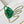 CC 24A Mini Top Handle 13cm Green Wax Leather Gold Hardware 238465