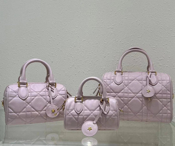 CD 2026 Groove Bag Pink Calfskin Gold Hardware