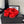 CC DAD SANDAL IN PELLICCIA DI AGNELLO ROSSO CREMISMO