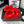 CC DAD SANDAL IN PELLICCIA DI AGNELLO ROSSO CREMISMO