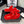 CC DAD SANDAL MULE IN PELLICCIA DI AGNELLO ROSSO CREMISANO