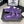 CC DAD SANDAL MULE IN PLUM PURPLE LAMB FUR