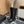 Stivali alti CC 45mm in pelle di vitello e camoscio nero lucido