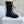 Stivaletto CD D-Unit in tessuto tweed nero e pelle bovina lucida 105086