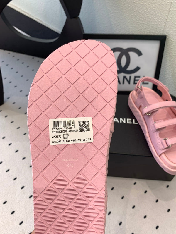 Sandali CC in pelle di agnello rosa 147000