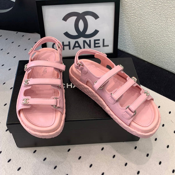 Sandali CC in pelle di agnello rosa 147000
