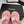 Sandali infradito CC in pelle di agnello rosa 147035