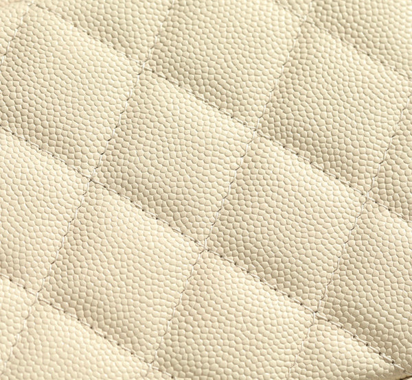 CC 25C Vanity 17cm Pelle di vitello martellata color crema