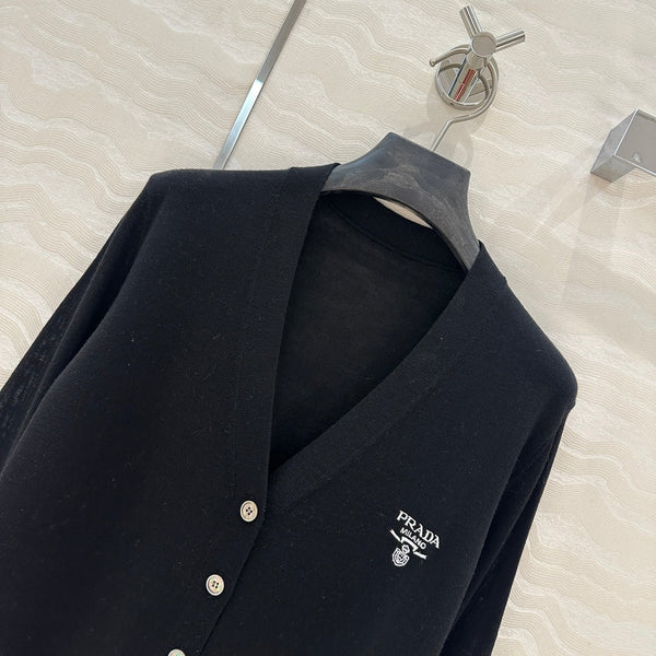Prada 25 Cardigan Black Wool