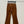 Celine Flared Velvet Pants Brown Cotton