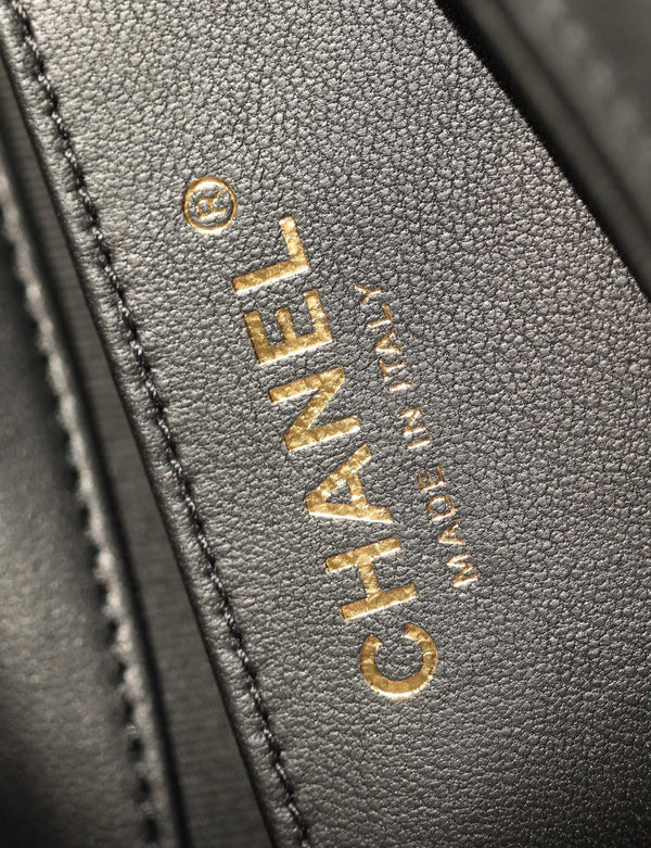 CC Mini Flap Bag 18 Black Lambskin
