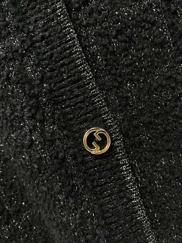 Gucci 2025 Cardigan in lana blu scuro