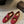 Alaia 25 Criss Cross With Stud Ballet Flats Ruby Red Suede Sheepskin 303690