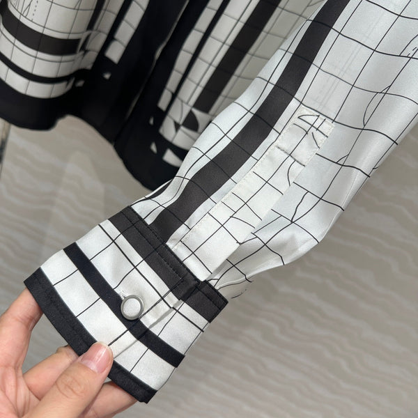 Hm 25 Coaching Deja Vu Shirt Bianco Nero Seta