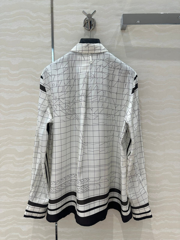 Hm 25 Coaching Deja Vu Shirt Bianco Nero Seta