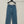 CD Plaid Straight Jeans Retro Blue Cotton