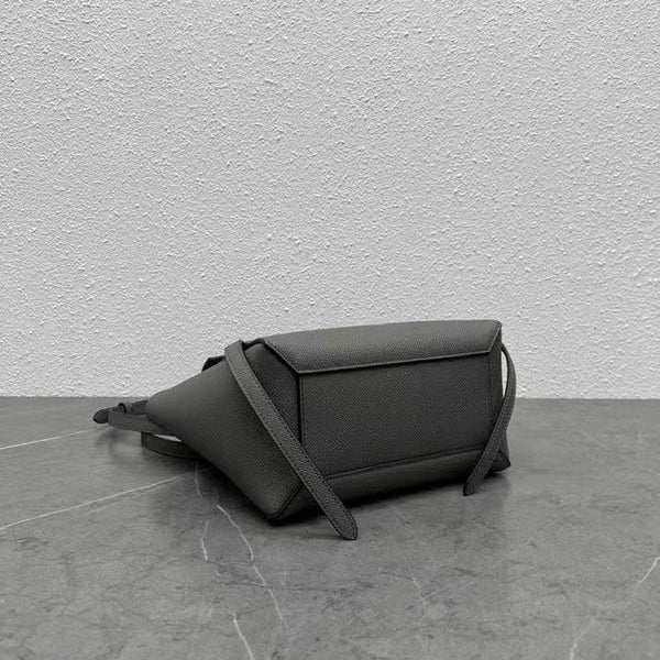 Celine Nano Belt Bag Grey Grain Leather