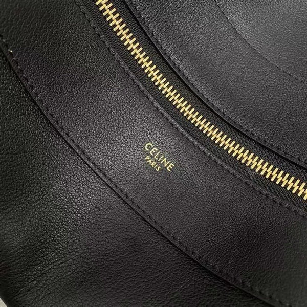 Sac Celine Romy 34cm en cuir de vachette noir
