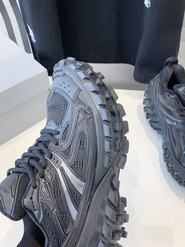 SNEAKERS CHUNKY IN POLIURETANO, POLIESTERE E NYLON NERI