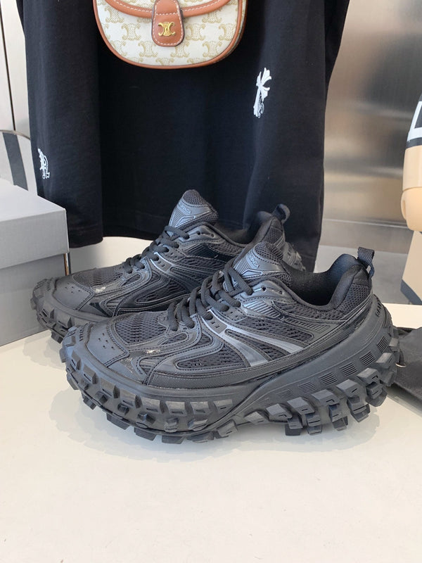 SNEAKERS CHUNKY IN POLIURETANO, POLIESTERE E NYLON NERI