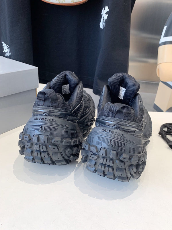 SNEAKERS CHUNKY IN POLIURETANO, POLIESTERE E NYLON NERI