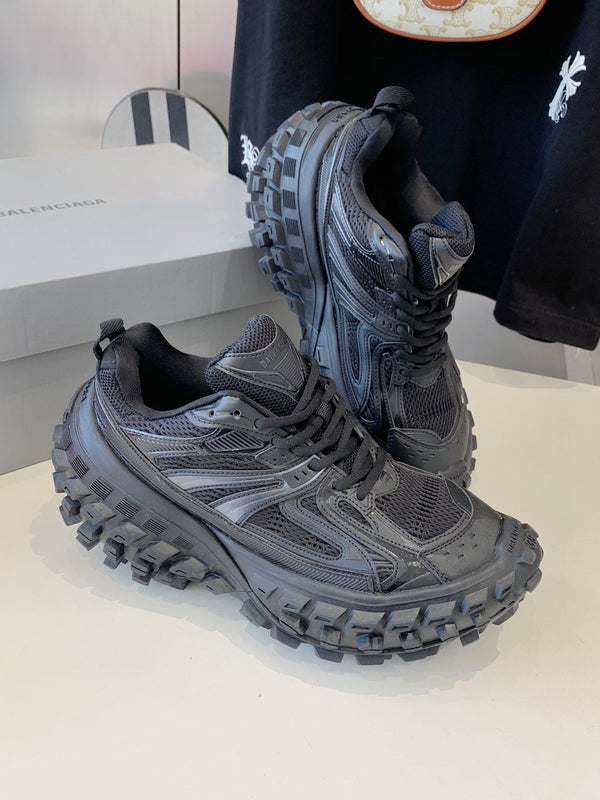 SNEAKERS CHUNKY IN POLIURETANO, POLIESTERE E NYLON NERI