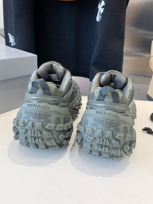SNEAKERS CHUNKY IN POLIURETANO, POLIESTERE E NYLON GRIGIO MANTELLO