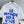 LV SHORT-SLEEVED SHIRT IN WHITE COTTON BLUE LOGO 238813