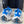 DAD SHOES IN WHITE MIX BLUE MESH AND CALFSKIN