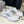 MONDAY SHOE IN WHITE COWSKIN AND POLYESTER