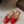Alaia 25 Infradito Fishnet Flat Mules Red Lampskin 303710
