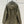 Giacca con cappuccio Celine in pelle di agnello verde militare