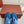 LP Flip Flops In Blue Lambskin Snake Embossing