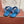 LP Flip Flops In Blue Lambskin Snake Embossing