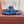 LP Flip Flops In Blue Lambskin Snake Embossing