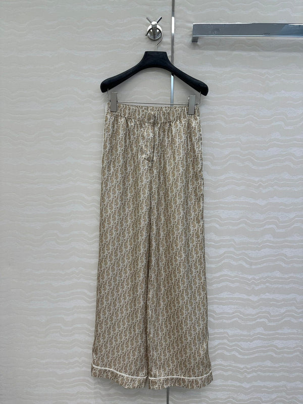 CD Pijama Trouser Beige Silk