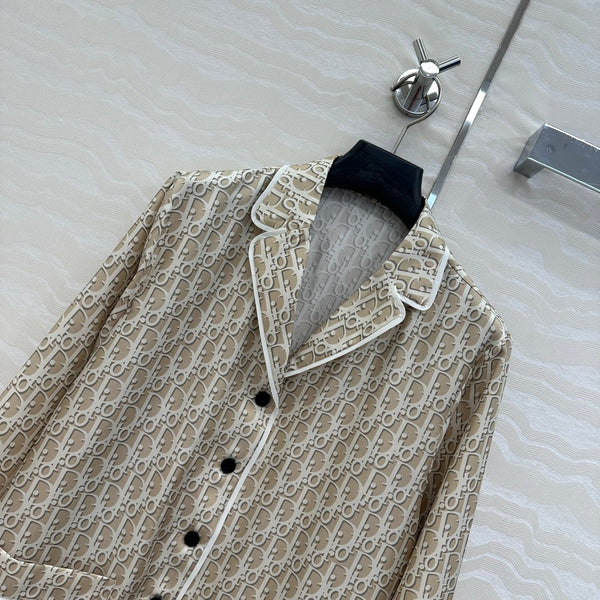 CD Pijama Shirt Beige Silk