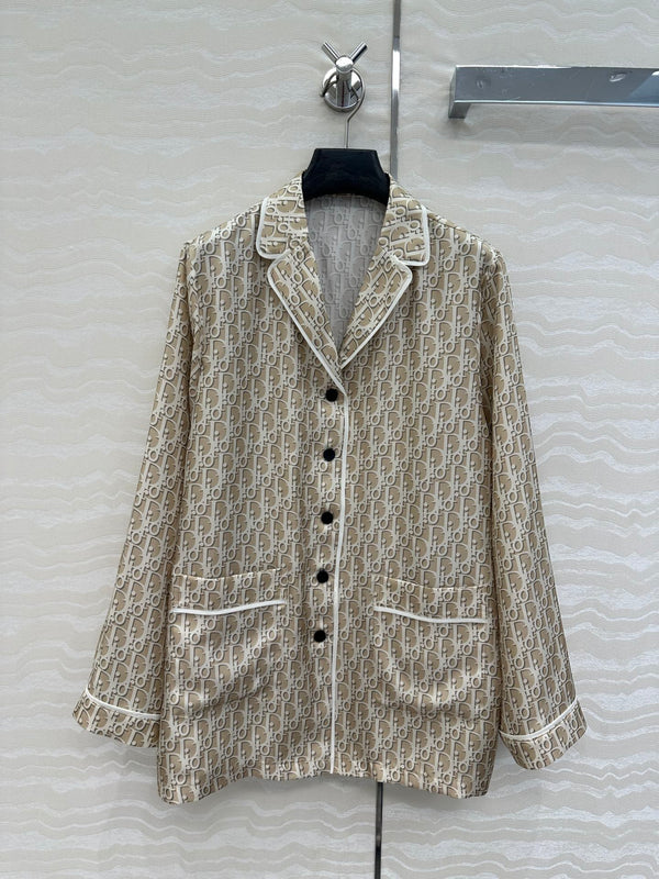 CD Pijama Shirt Beige Silk