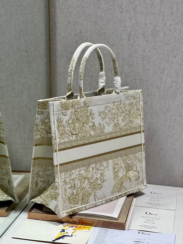 Borsa tote CD Golden Magpie Book Tote 42 cm in tela 336588