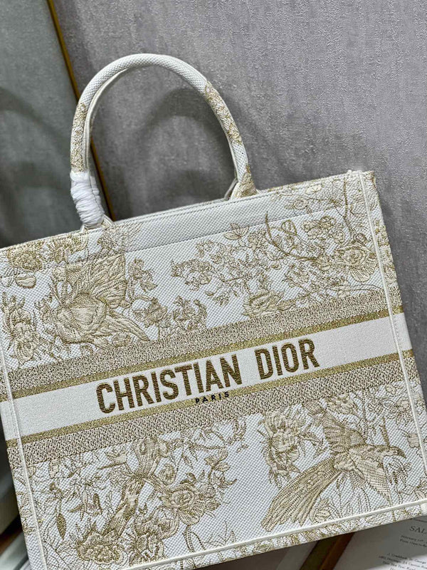 Borsa tote CD Golden Magpie Book Tote 42 cm in tela 336588