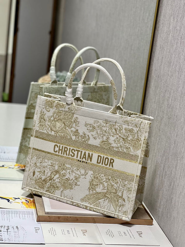 Borsa tote CD Golden Magpie Book Tote 42 cm in tela 336588