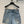 Celine Logo Embroided Denim Short Light Blue Cotton