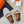 HM Buckle Casual Loafer Brown Cowhide Cloth 317045