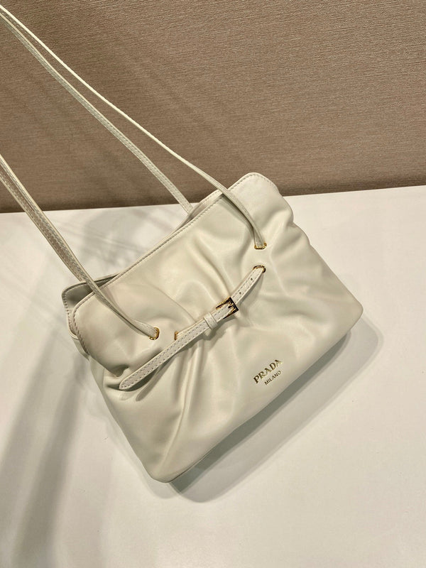 Prada Small Dada 25cm Ivory Nappa Leather