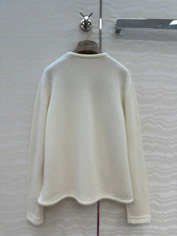 LP 25 Cardigan White Cashmere 291831